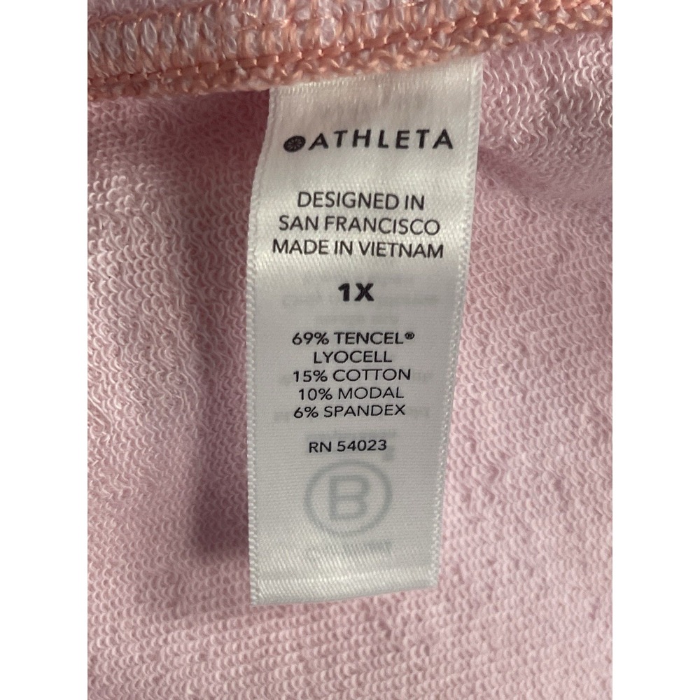 ATHLETA‎ Balance Printed 4" Shortie Shorts Womens 1X Pink Tie Dye Athleisure - Picture 6 of 7